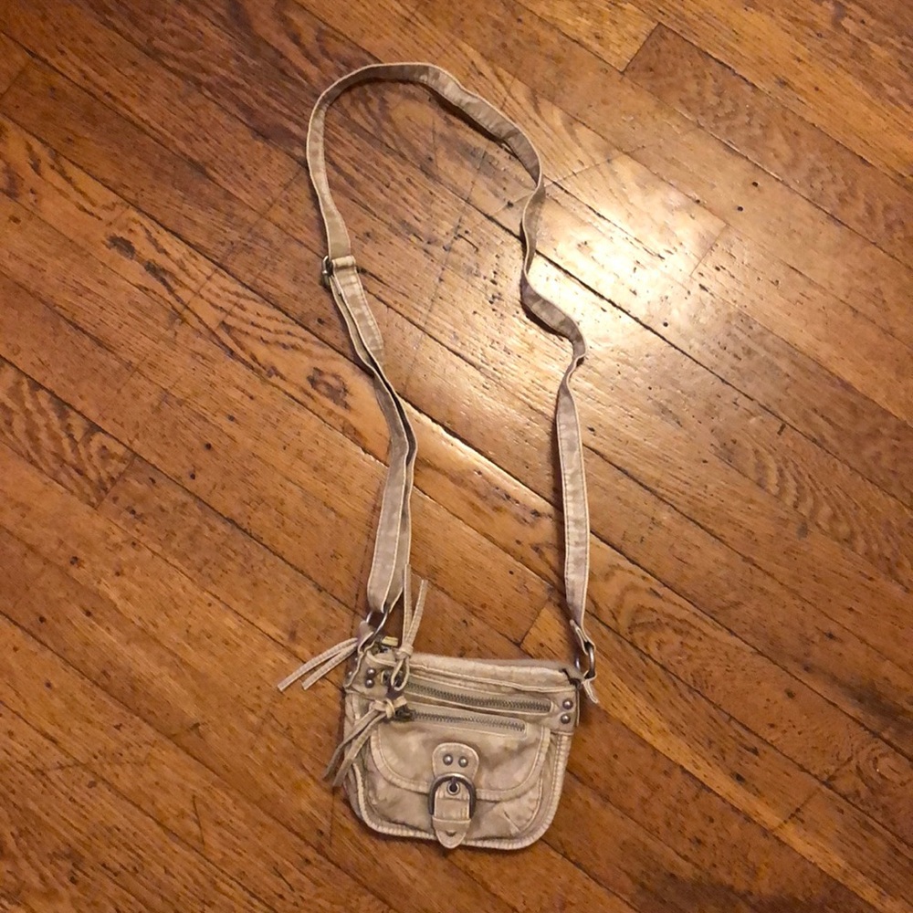 Cute beige crossbody bag